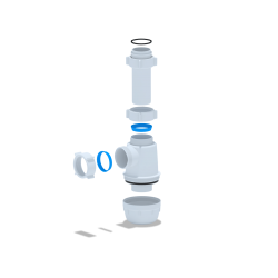 Сифон Ани Грот 1.1/2"х40 без выпуска