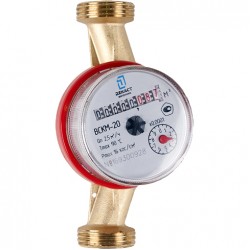 Счётчик воды универсальный Ду 20 мм (с комплектом штуцеров), Декаст ВСКМ-20 Счётчик воды универсальный Ду 20 мм (с комплектом штуцеров), Декаст ВСКМ-20