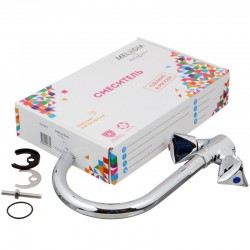 Смеситель кухня MELODIA Lucia высокий R-излив резина