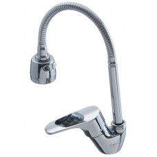 Смеситель кухня MELODIA Rock картридж 35мм гибкий излив хром