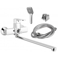 Смеситель ванна MELODIA Rock картридж 35мм длинный излив 300мм