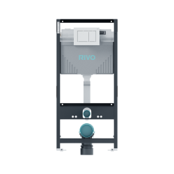 Комплект инсталляции для унитаза RIVO Set A с панелью смыва RIVO Touch Line Белый глянцевый
