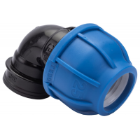 Отвод компрессионный переходной (Вн) - 25 х 3/4" TEBO