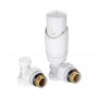 Комплект терморегулирующего оборудования для радиатора угловой 1/2 ", белый Комплект терморегулирующего оборудования для радиатора угловой 1/2 ", белый