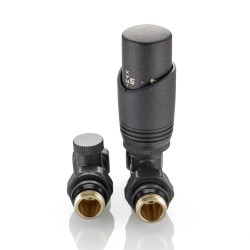 Комплект терморегулирующего оборудования для радиатора прямой 1/2 ", серый Комплект терморегулирующего оборудования для радиатора прямой 1/2 ", серый