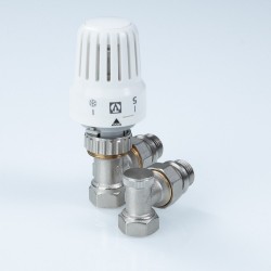 Комплект терморег-го оборуд-я д/рад., угловой 1/2" (термост-ая головка, термостат-й клапан, запорный Комплект терморег-го оборуд-я д/рад., угловой 1/2" (термост-ая головка, термостат-й клапан, запорный