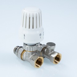 Комплект терморег-го оборуд-я д/рад., прямой 1/2" (термост-ая головка, термостат-й клапан, запорный