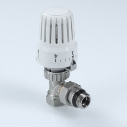 Клапан с термостатической головкой для рад. угловой 1/2"