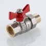 Кран шаровой BASE-ГОСТ со сгоном с рукояткой-бабочкой вн.-нар. DN20, PN40, 3/4"