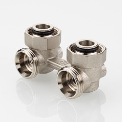 Узел угловой для нижнего подключения радиатора (без адаптеров) 3/4" Евроконус