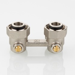 Узел угловой для нижнего подключения радиатора (без адаптеров) 3/4" Евроконус