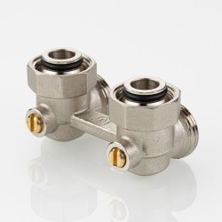 Узел угловой для нижнего подключения радиатора (без адаптеров) 3/4" Евроконус