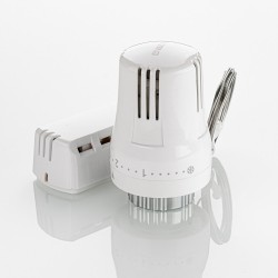 Термостатическая головка с выносным настенным датчиком 6-28*С Термостатическая головка с выносным настенным датчиком 6-28*С