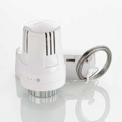 Термостатическая головка с выносным настенным датчиком 6-28*С Термостатическая головка с выносным настенным датчиком 6-28*С