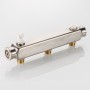 Коллектор SQ из нержавеющей стали, шаг 100 мм 1"x1/2"x5 вых.