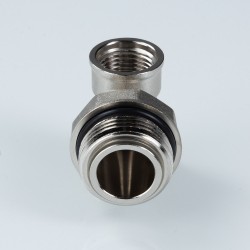 Тройник коллекторный с вращающимся штуцером 3/4"х1/2"х1/2" нар.-вн.-вн. Тройник коллекторный с вращающимся штуцером 3/4"х1/2"х1/2" нар.-вн.-вн.