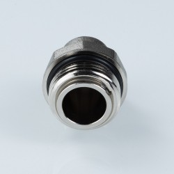 Отвод коллекторный с вращающимся штуцером 1"х1/2" нар.-вн. Отвод коллекторный с вращающимся штуцером 1"х1/2" нар.-вн.