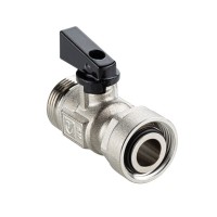 Кран шаровой BASE-ГОСТ коллекторный (евроконус) DN15 PN16
