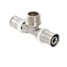 Тройник пресс с переходом на нар. р. 20х1/2"х16 Тройник пресс с переходом на нар. р. 20х1/2"х16