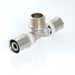 Тройник пресс с переходом на нар. р. 20х1/2"х16 Тройник пресс с переходом на нар. р. 20х1/2"х16