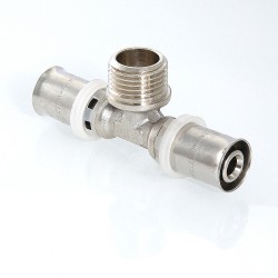 Тройник пресс с переходом на нар. р. 20х1/2"х16 Тройник пресс с переходом на нар. р. 20х1/2"х16