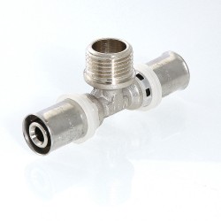 Тройник пресс с переходом на нар. р. 20х1/2"х16 Тройник пресс с переходом на нар. р. 20х1/2"х16