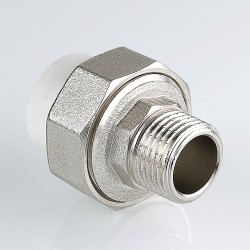 Соединитель PPR разъемный с переходом на нар. р. 40х1" Соединитель PPR разъемный с переходом на нар. р. 40х1"