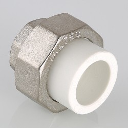 Соединитель PPR разъемный с переходом на вн. р. 40х1" Соединитель PPR разъемный с переходом на вн. р. 40х1"