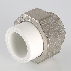 Соединитель PPR разъемный с переходом на вн. р. 40х1" Соединитель PPR разъемный с переходом на вн. р. 40х1"