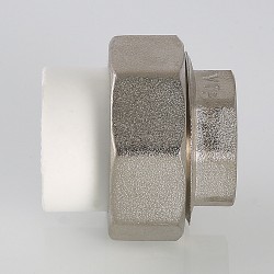 Соединитель PPR разъемный с переходом на вн. р. 40х1" Соединитель PPR разъемный с переходом на вн. р. 40х1"