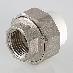 Соединитель PPR разъемный с переходом на вн. р. 40х1" Соединитель PPR разъемный с переходом на вн. р. 40х1"