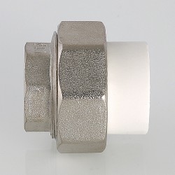 Соединитель PPR разъемный с переходом на вн. р. 40х1" Соединитель PPR разъемный с переходом на вн. р. 40х1"