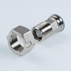 Полусгон с накидной гайкой, с обратным клапаном 1/2" Полусгон с накидной гайкой, с обратным клапаном 1/2"