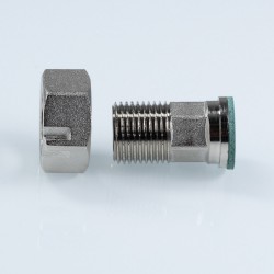 Полусгон с накидной гайкой, с обратным клапаном 1/2" Полусгон с накидной гайкой, с обратным клапаном 1/2"
