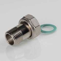 Полусгон прямой с накидной гайкой, 3/4"x1/2" Полусгон прямой с накидной гайкой, 3/4"x1/2"