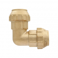 Угольник для трубы ПНД 32 x 32 латунь VIEIR