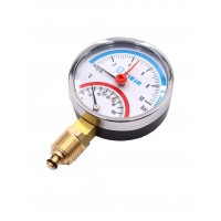 Термоманометр радиальный Dn 80 мм 1/2 , 120°C, 10 бар VIEIR