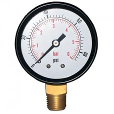 Манометр радиальный Dn 50 мм 1/4, 6 бар VIEIR