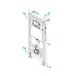 Инсталляция рамная Iddis для подвесного унитаза Neofix