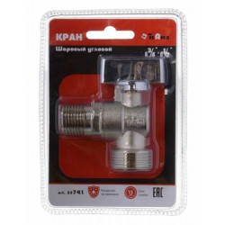 Кран шаровой угловой TRm 1/2"*3/4"