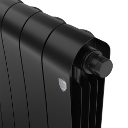 Дизайн-радиатор бимет. Royal Thermo Infinity Noir Sable VDR 500 x 100 - 4 секц.(нижн. подкл.)