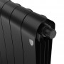 Дизайн-радиатор бимет. Royal Thermo Infinity Noir Sable VDR 500 x 100 - 4 секц.(нижн. подкл.)