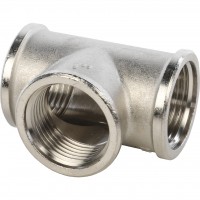 Тройник ВВ никелированный 3/4" STOUT