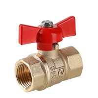 Кран шаровой СТАНДАРТ, рукоятка бабочка 1/2", вн.-вн. (PN40)