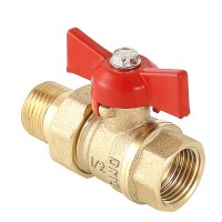 Кран шаровой СТАНДАРТ с полусгоном 1/2", вн.-нар. (PN40)
