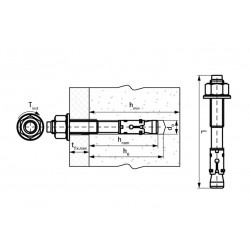 Анкер М10 х 95 мм клиновый WTB1, Walraven
